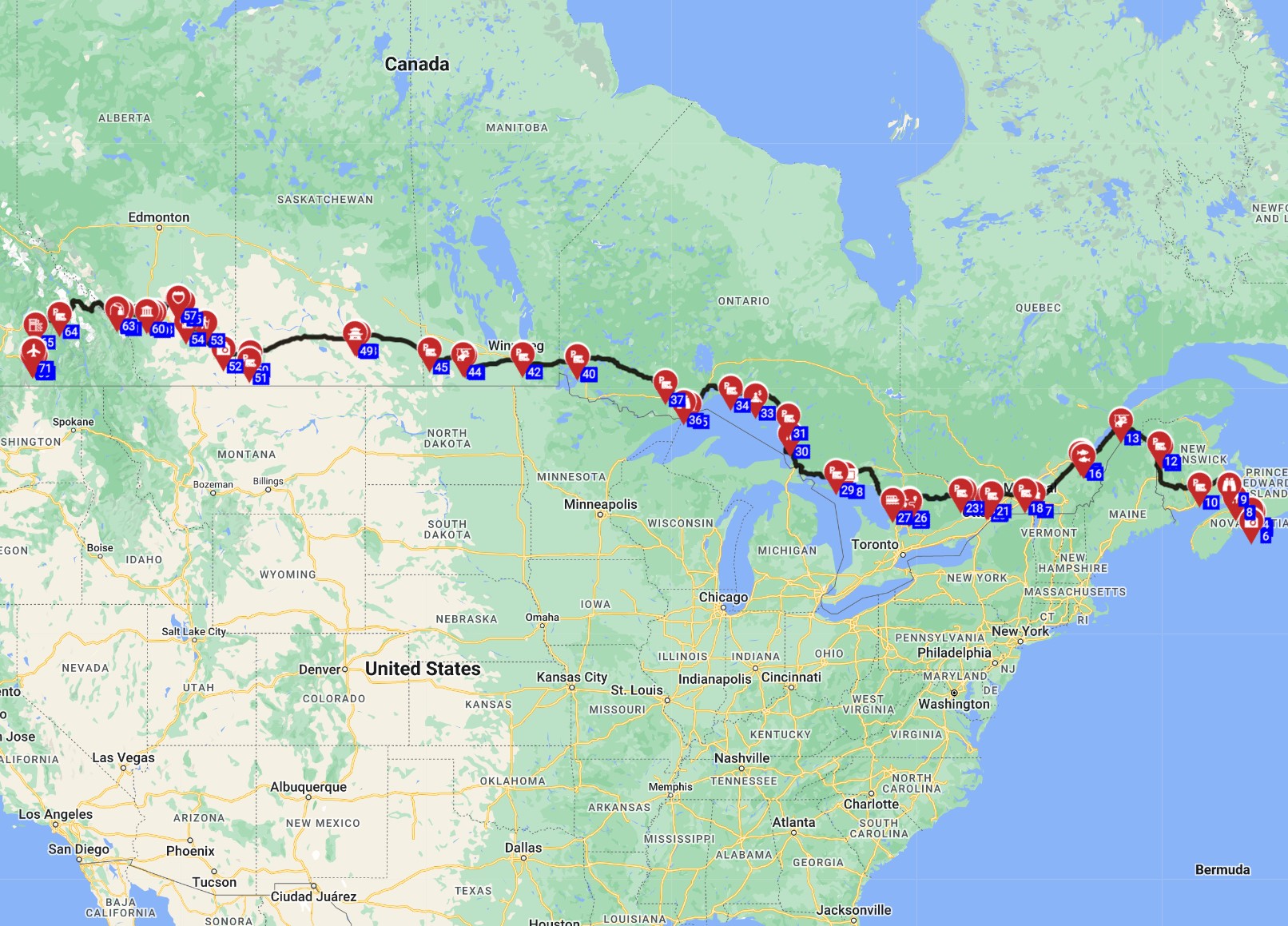 Canada RV road trip from Halifax to Kelowna full route and tips
